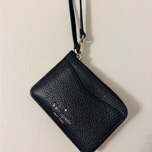 Kate Spade Black Textured Wristlet